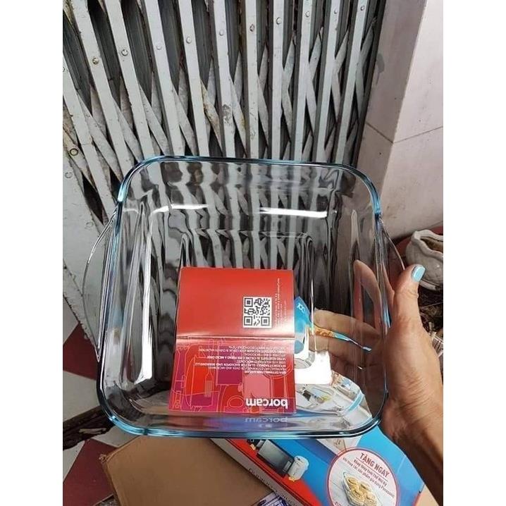 Khay thủy tinh Borcam chịu nhiệt cao cấp