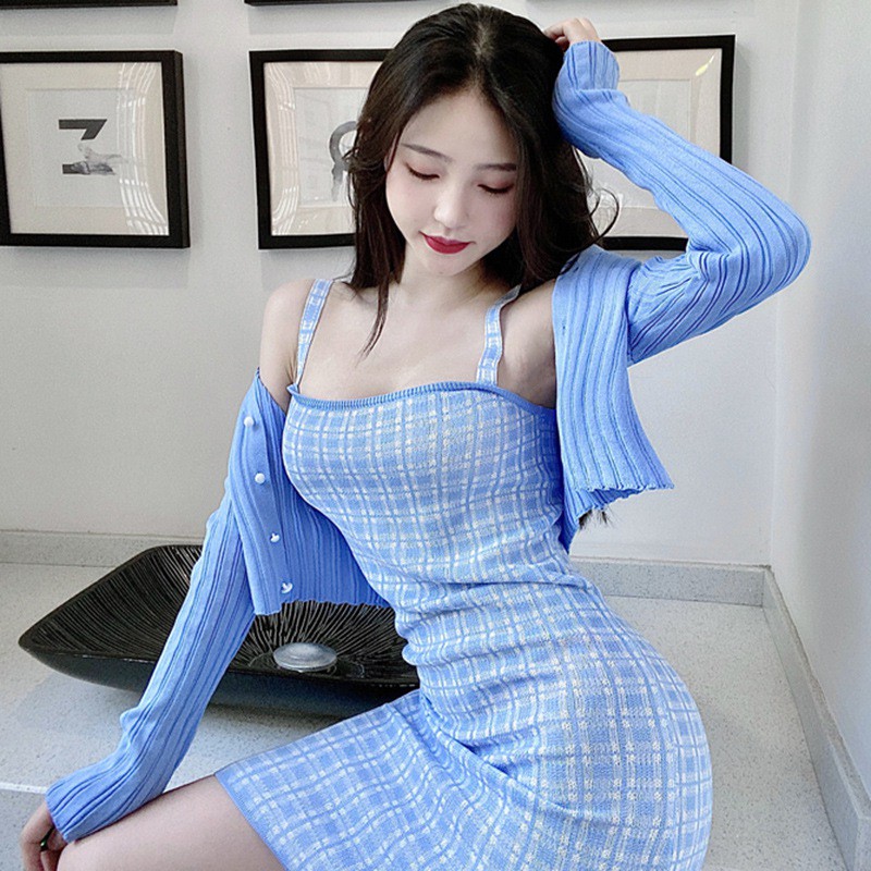 Áo khoác cardigan dệt kim dài tay cổ chữ V thiết kế cài nút thời trang nữ | BigBuy360 - bigbuy360.vn