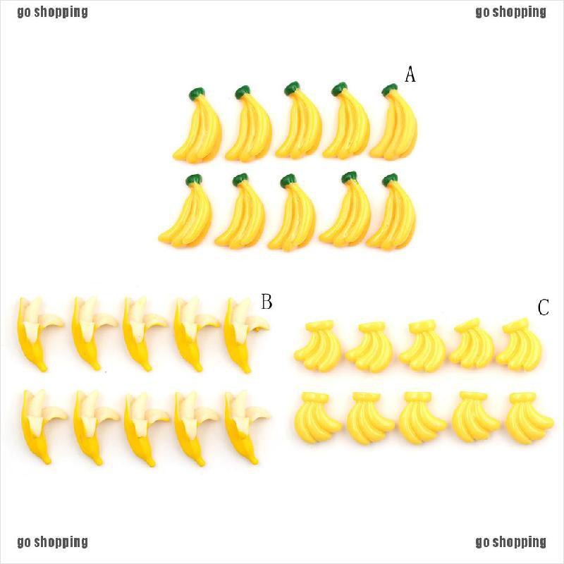 {go shopping}5pcs lovely Resin Banana Flatback Scrapbooking For DIY Phone Scrapbooking Craft