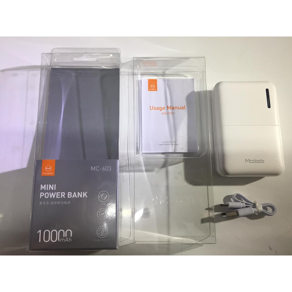 Mcdodo MC-603 - Sạc dự phòng dung lượng thật 10.000mAh