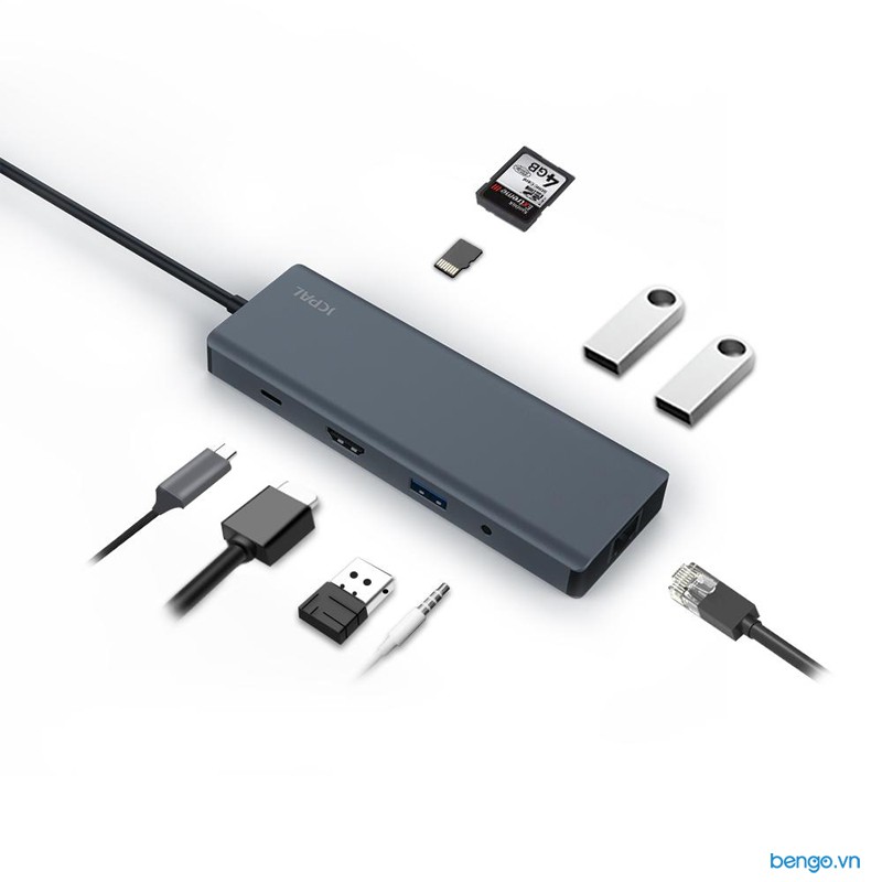 Cổng chuyển USB-C HUB 9 in 1 JCPAL LINX