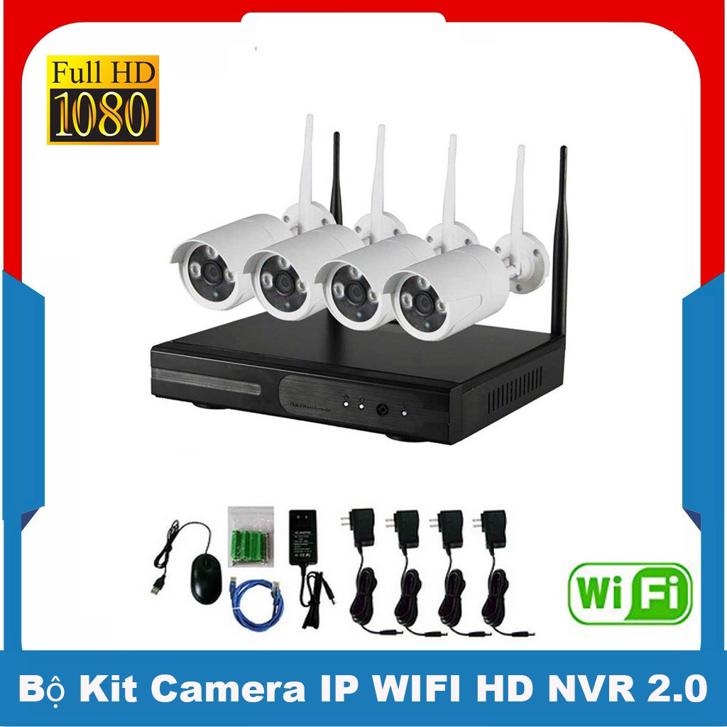 Bộ Kit Camera IP Không Dây HD NVR KIT 2.0