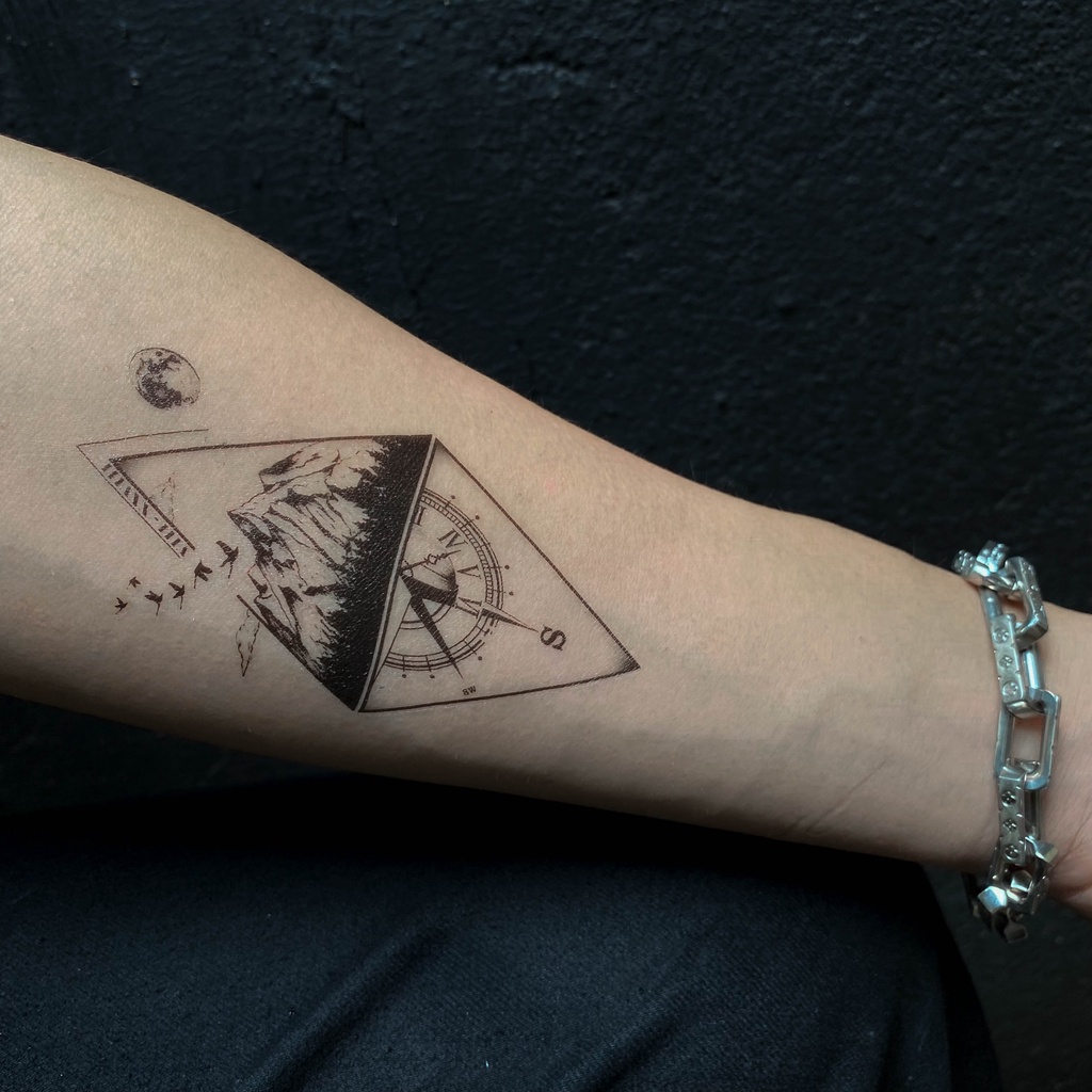 Hình xăm dán tạm thời Tattoodee 7 ngày, xăm trong 1 phút, chống nước 100%