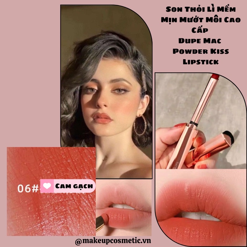 Son Thỏi Lì Mềm Mịn Mướt Môi Cao Cấp Dupe Mac 🌟 Powder Kiss Lipstick 🌟