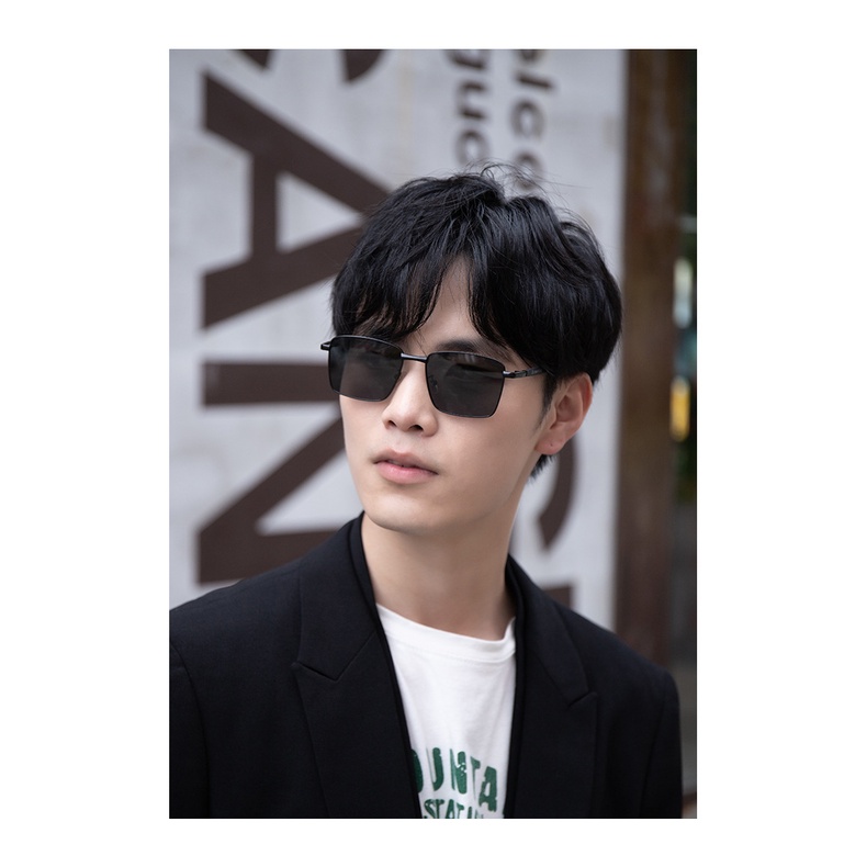 Sunglasses Fashion Men's Polarized Sunglasses New Metal Large Frame Sunglasses Driving Sunglasses