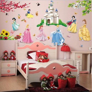 Decal dán tường hình công chúa cho bé