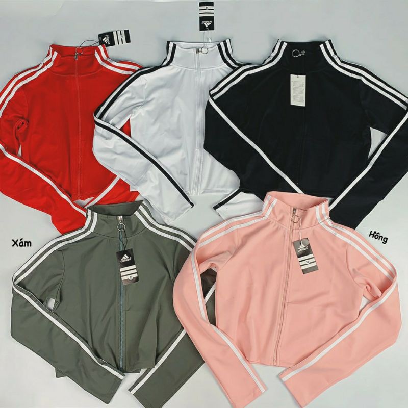 Áo khoác nữ Croptop Hàng Cty Xuất Khẩu. Áo khoác nữ phối sọc