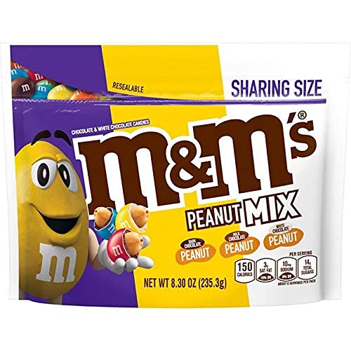 Kẹo M&M Mỹ Túi Zip Kéo Sharing Size (235.3G)