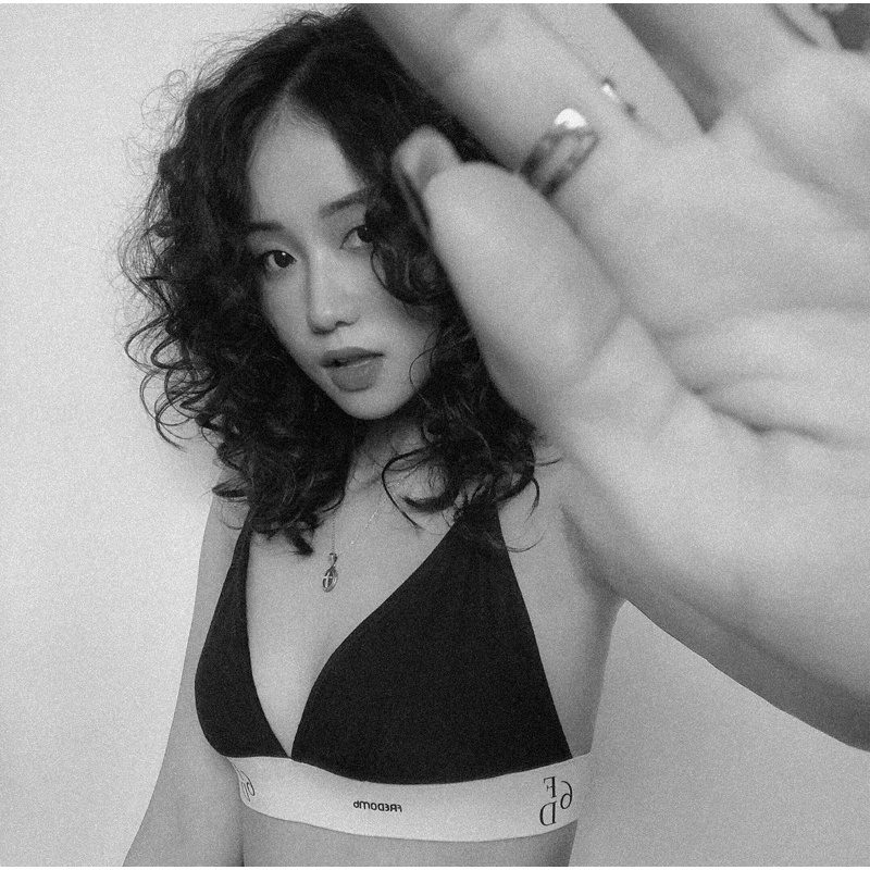 ÁO LÓT NỮ 🍒 FREESHIP 🍒 COTTON BASIC BRA MONOGRAM | FIT 40-62KG