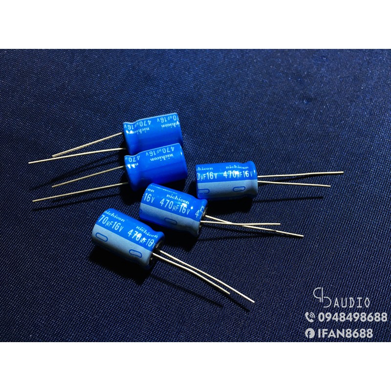 Tụ điện Nichicon 470uF 16V ( Set 10 cái )