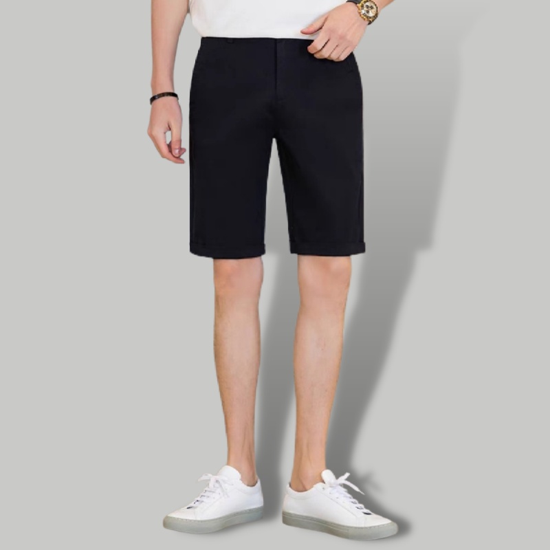 Quần short nam cạp chun vải tuyết mưa co giãn nhẹ dáng công sở tây âu-Trend Clothing Store!