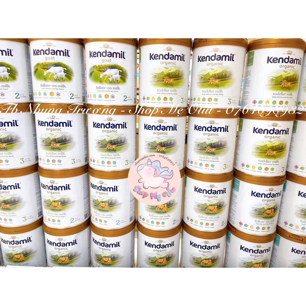 [Mẫu Mới] Sữa Kendamil Dê đạm A2 Số 1, 2 ,3 - Hộp 800g