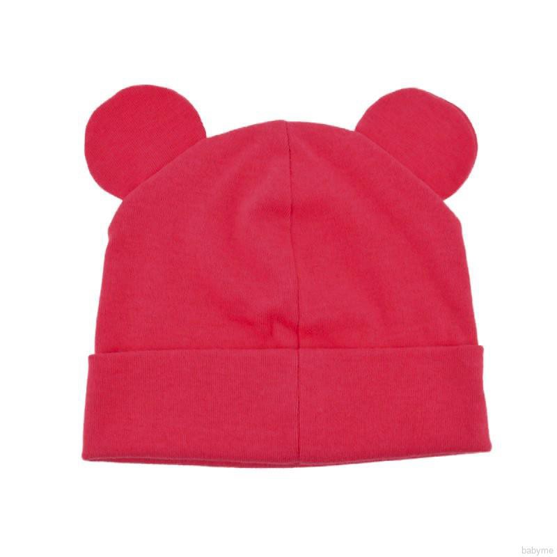 Mũ trùm đầu dệt kim hoạ tiết in cho bé