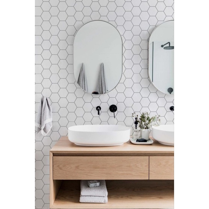 Decal dán phòng tắm màu pastel không thấm nước - Tấm lớn 5m - Citydecor