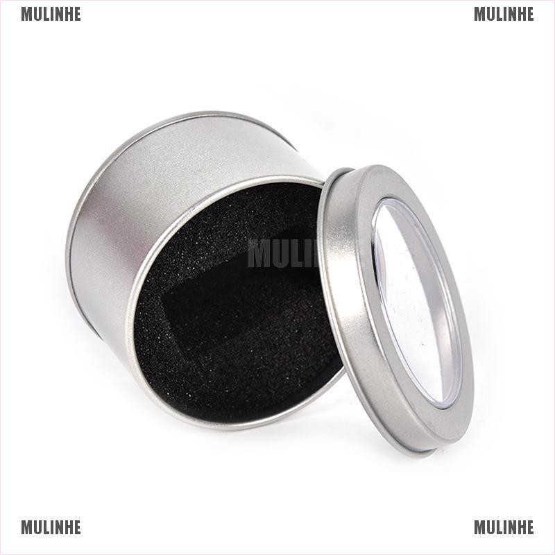 Hộp Tròn Kim Loại Bạc Trưng Bày Đồng Hồ Kích Thước 6.5 * 4cm