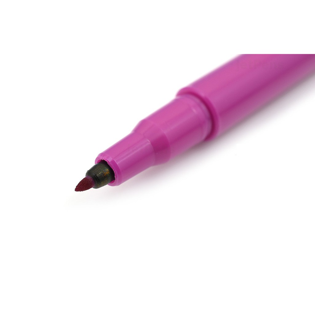 Bút lông đầu cọ viết calligraphy Marvy Le Pen Flex Brush Pen - Màu hồng tím (Margenta)