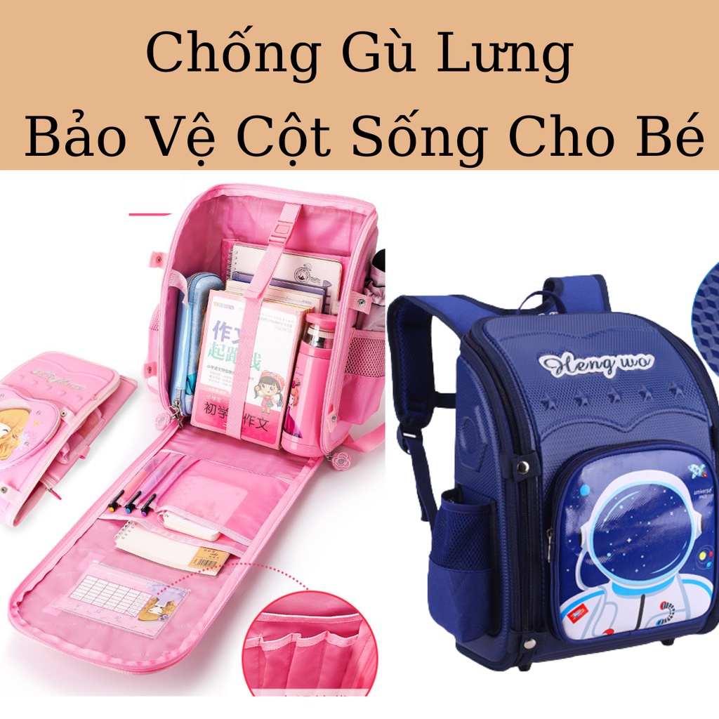 Cặp Sách Balo Chống Gù Lưng Cho Bé Đi Học Bảo Vệ Cột Sống Cho Cho Bé