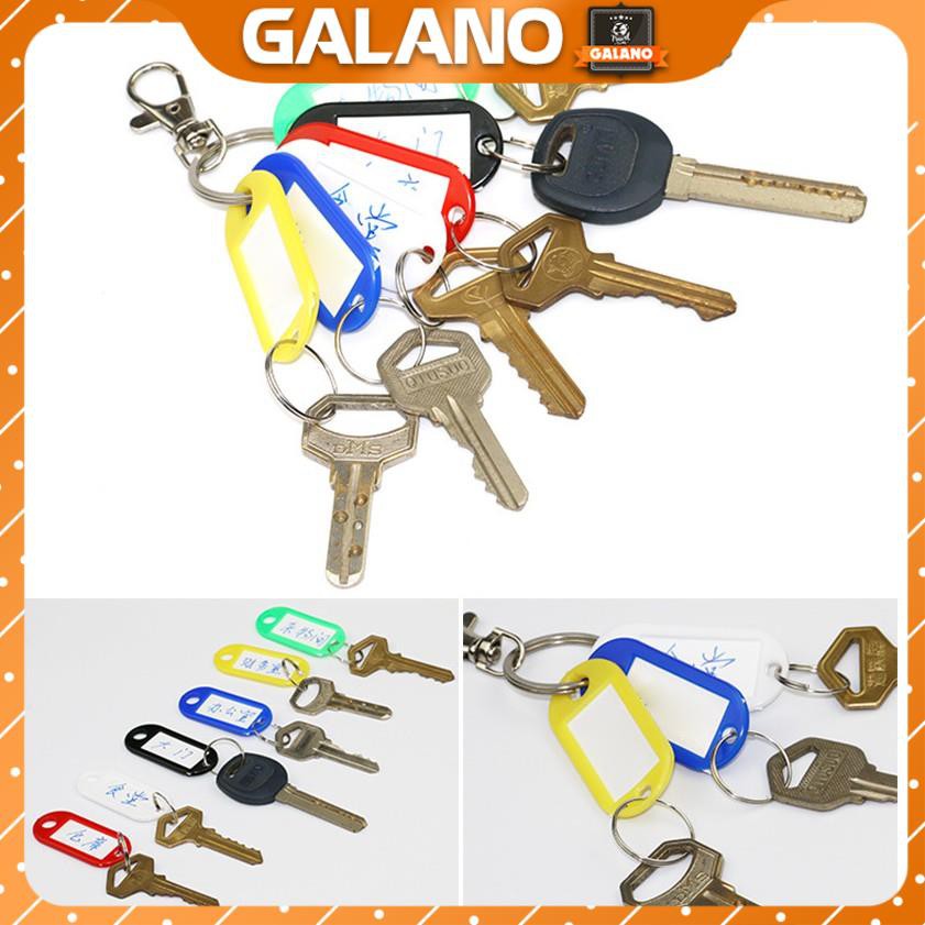 Móc khóa EDC GALANO móc chìa khóa ghi chú, ghi tên, đánh dấu chìa khóa, vali, balo nhiều màu tiện dụng HG-001115