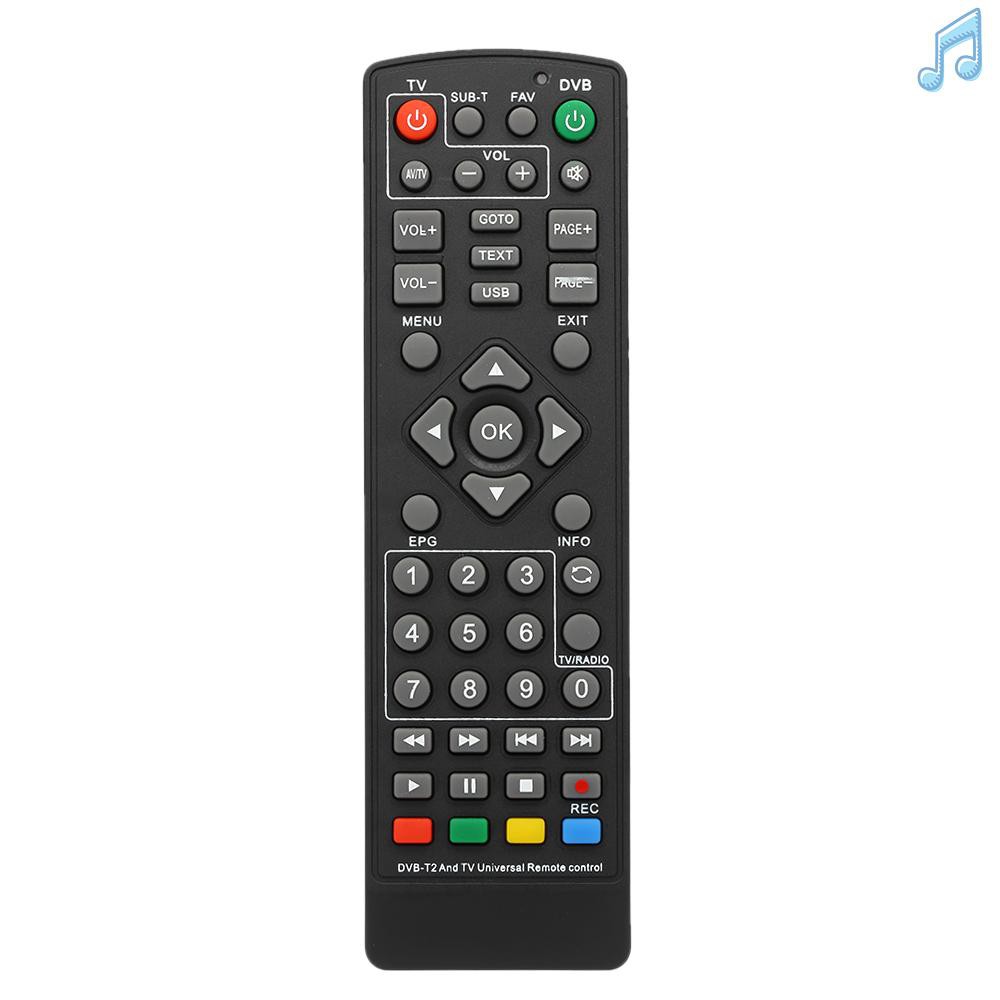 BY Universal DVB-T2 Set-Top Box Remote Control Wireless Smart Television STB Controller Replacement for HDTV Smart TV Box Black