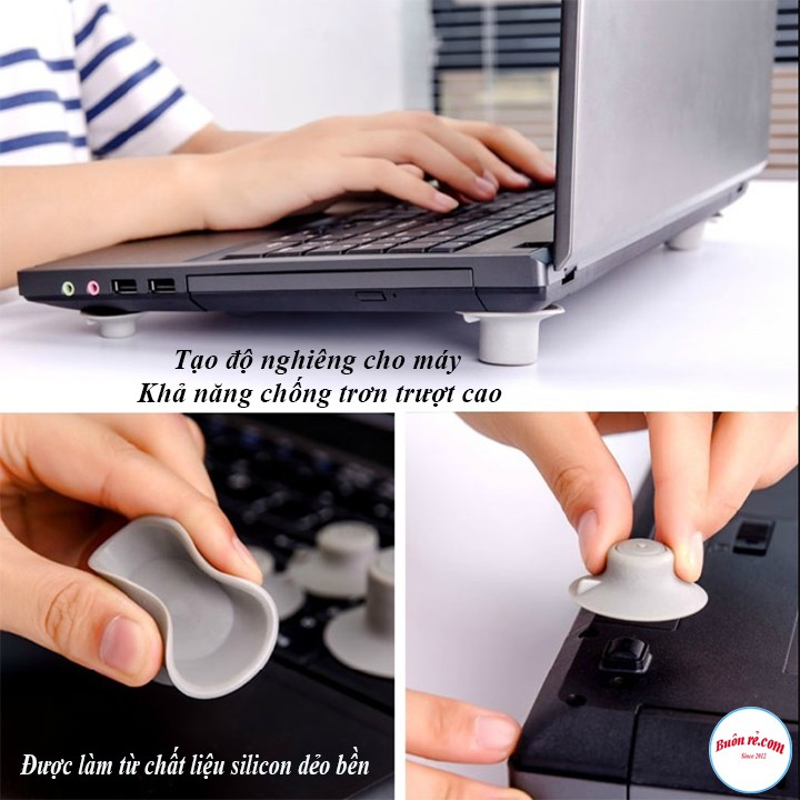 Bộ 4 Nút Silicon Kê Chân Laptop Chống Nóng - Tản Nhiệt Hiệu Quả 00896