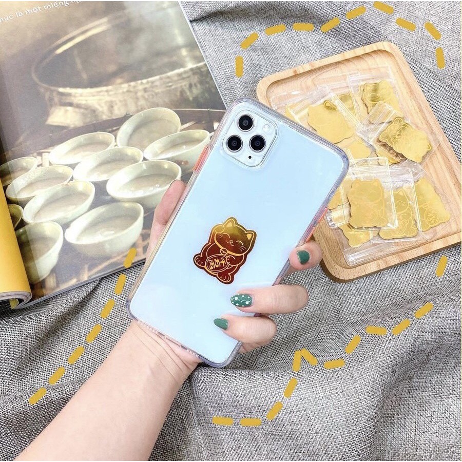 Miếng Dán Sticker Tài Lộc Mạ Vàng cho ốp lưng iphone 6/6plus/6s/6splus/7/7plus/8/8plus/x/xs/11/12/pro/max