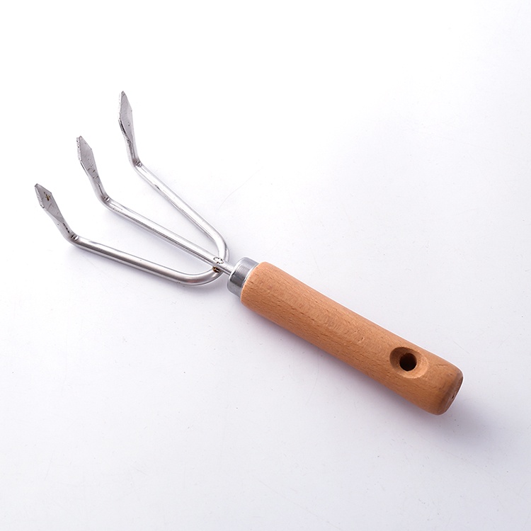 Cào xới đất inox cầm tay loại lớn KNS - LV024