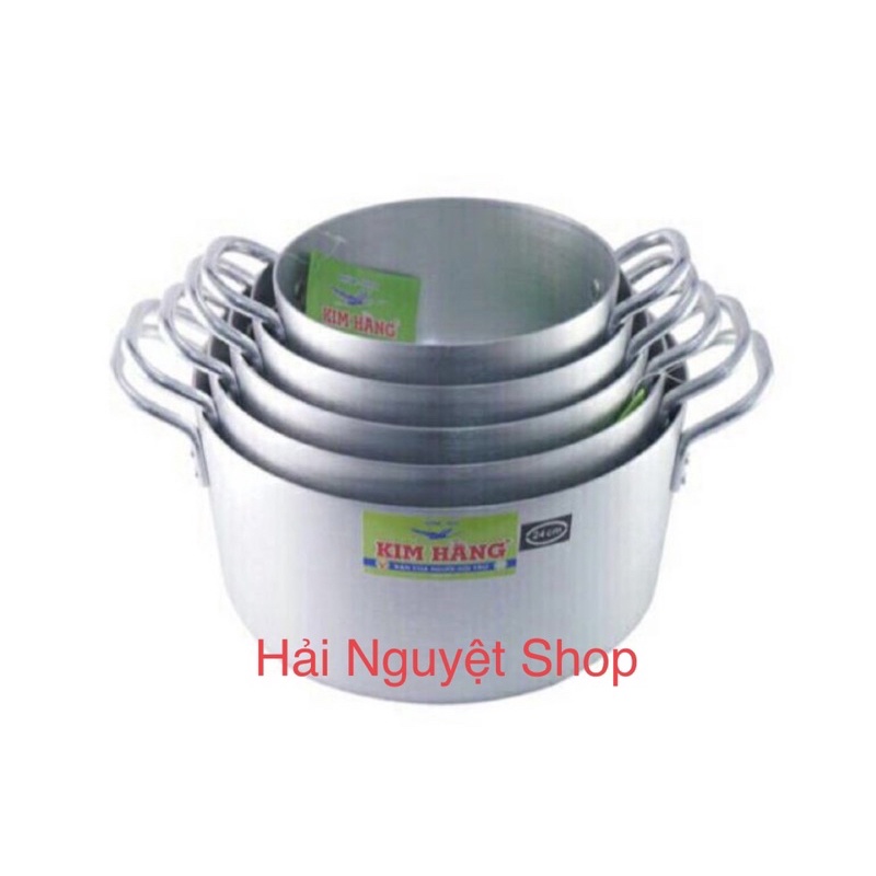 Nồi nhôm Kim Hằng chính hãng 16 cm, 18 cm, 20 cm, 22 cm, 24 cm, 26 cm, 28 cm, 30 c