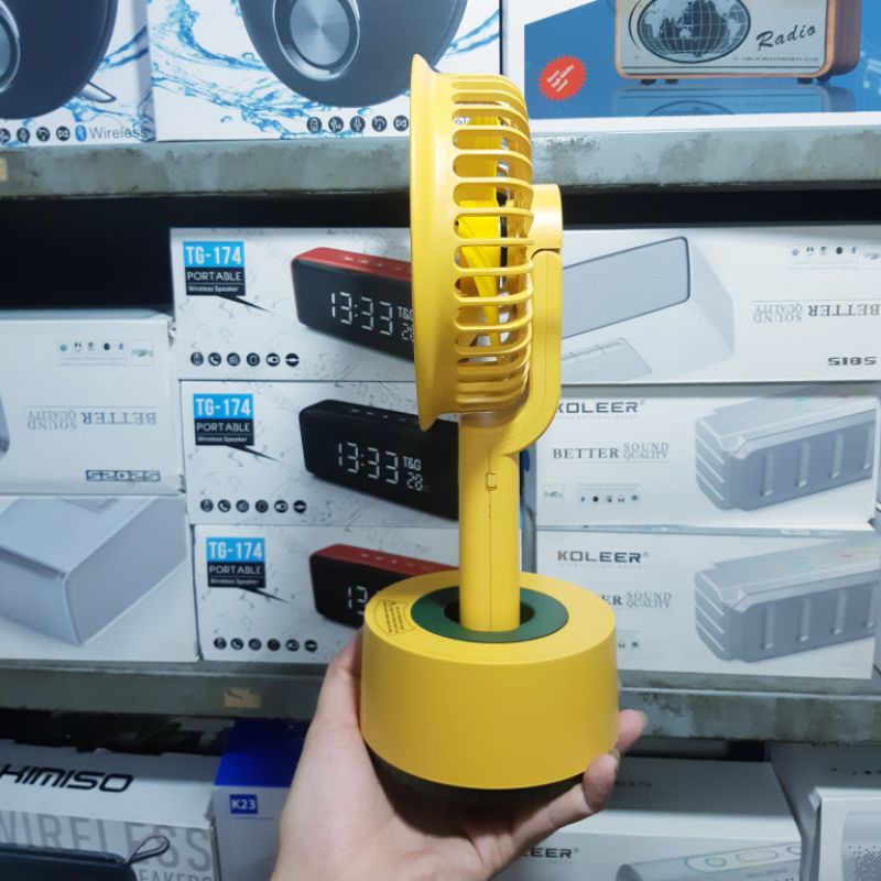 Quạt Sạc Tích Điện Xoay Đảo Gió NĐ-2125