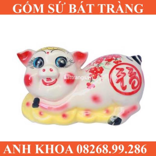 Heo đất tiết kiệm - Gốm sứ Bát Tràng Anh Khoa