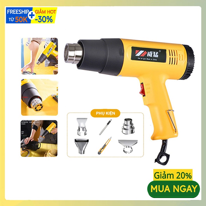 Khò hơi nóng 2000w [Phân phối độc quyền] - Khò nhiệt - Màng co bọc giỏ quà