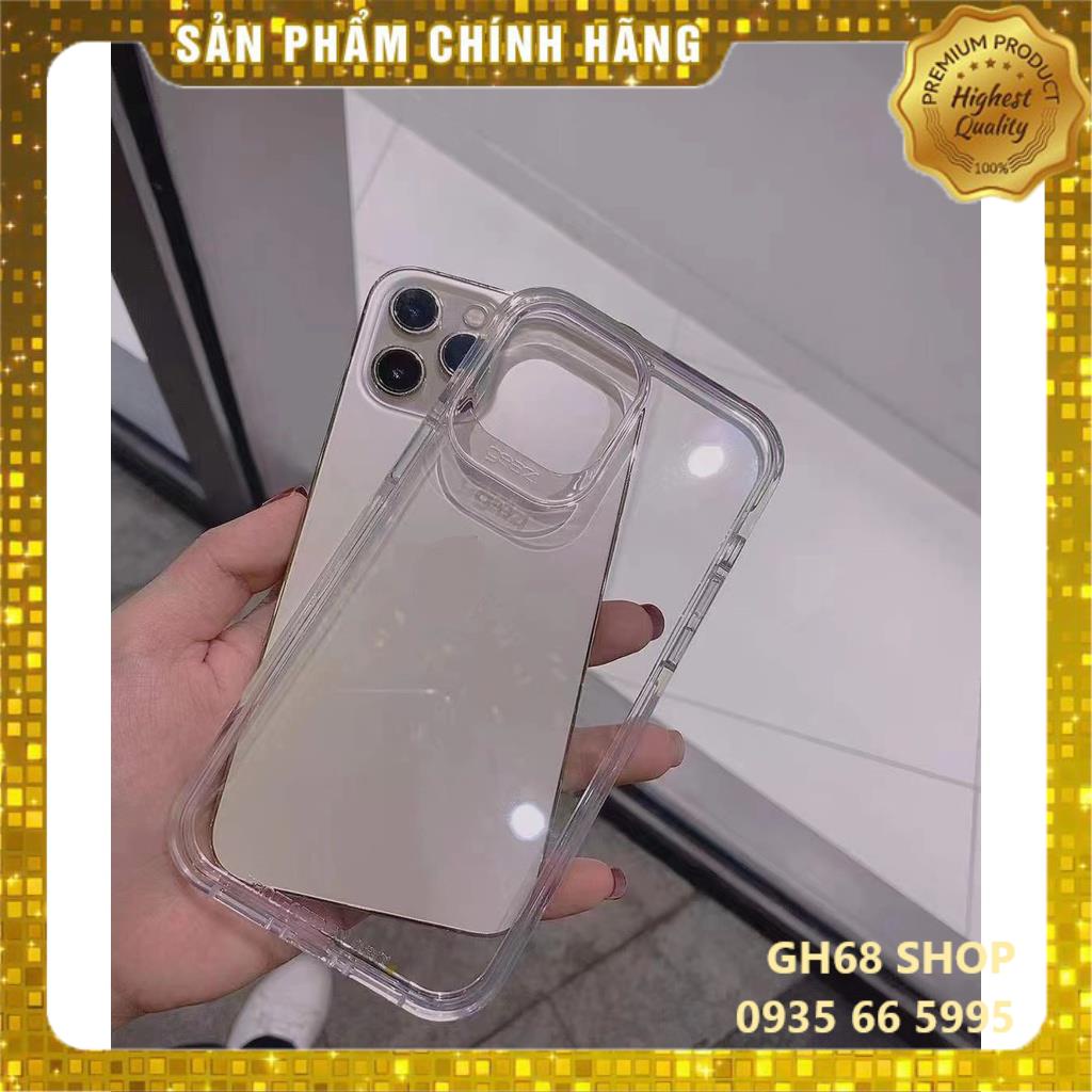 Ốp Lưng Kính Viền Dẻo Trong Iphone 14 / iPhone 13 / iPhone 12 - Hãng GEAR4 Chống Ố