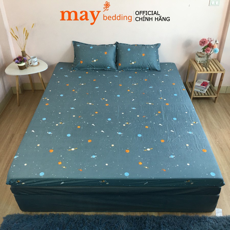 Ga giường May bedding cotton poly kích thước 1m2 1m6 1m8 2m2, drap chun bọc đệm không vỏ gối | WebRaoVat - webraovat.net.vn