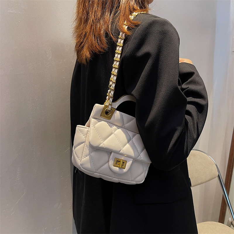 Túi da đeo chéo hình vuông phong cách Hàn Quốc thanh lịch dành cho nữ