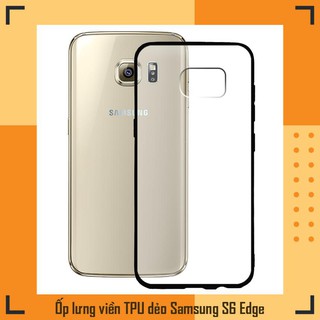 [FREESHIP ĐƠN 50K] Ốp lưng cứng viền TPU dẻo cho điện thoại Samsung Galaxy S6 Edge - 02046