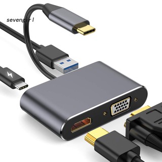 Bộ chuyển đổi cổng sạc và âm thanh Lenovo type C sang HDMI 4K VGA USB 3.0 dễ sử dụng