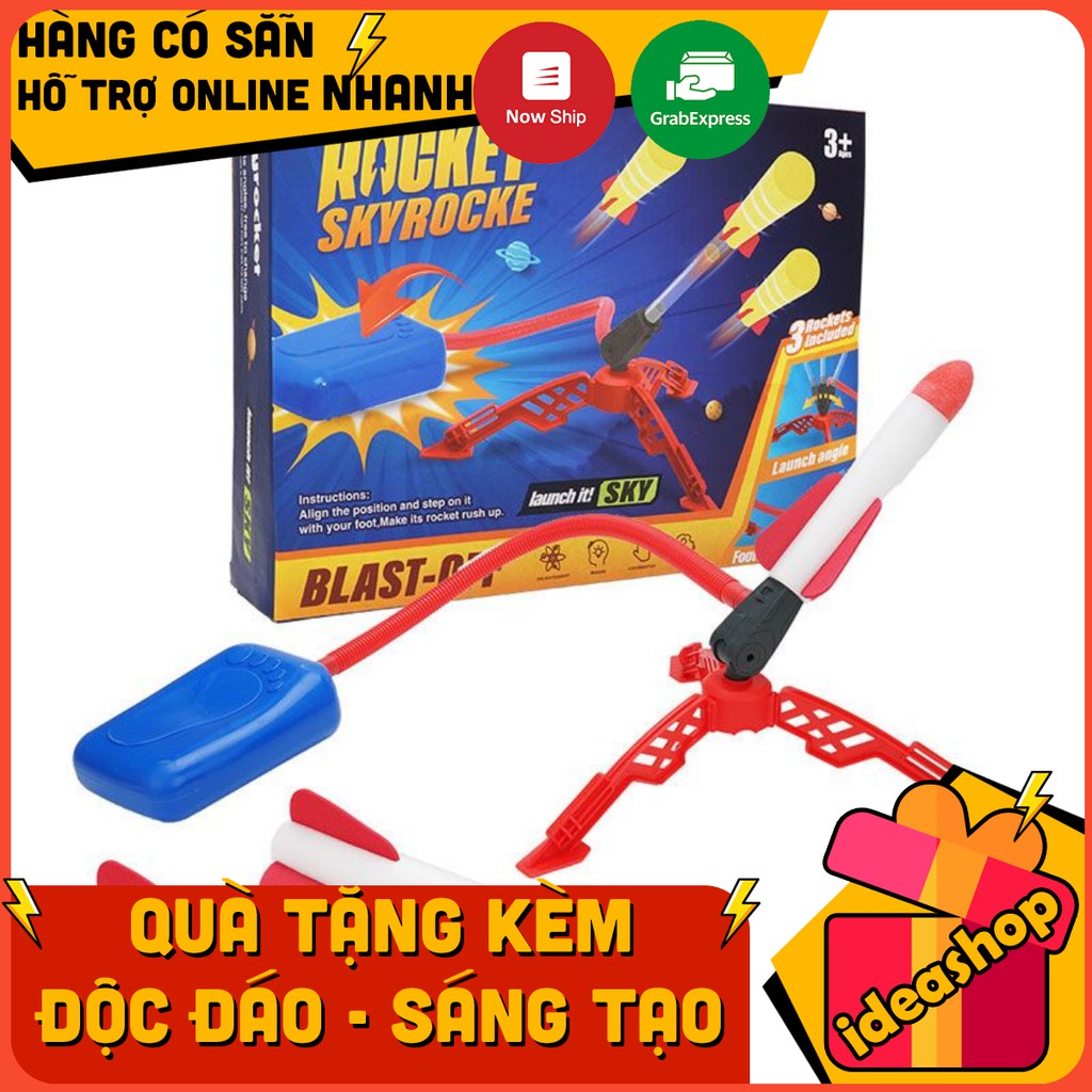 ĐỒ CHƠI VẬN ĐỘNG CHO BÉ - BỆ PHÓNG TÊN LỬA CÓ ĐÈN VUI NHỘN GIÁ RẺ