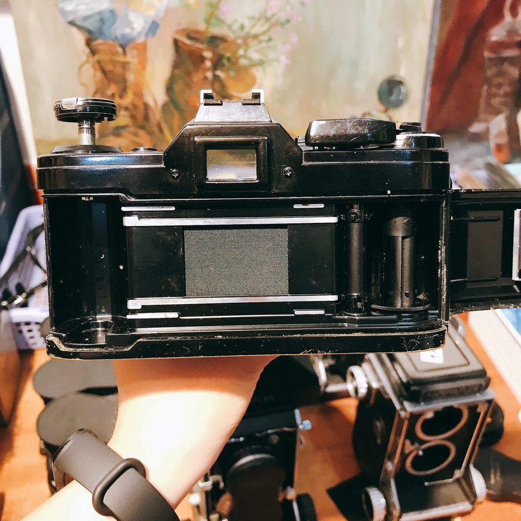 Máy ảnh film Canon AE1 & lens