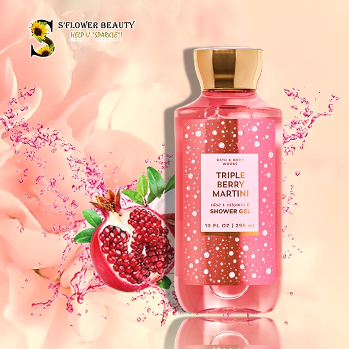 TRIPLE BERRY MARTINI | Sản Phẩm Gel Tắm - Dưỡng Thể - Xịt Thơm Nước Hoa Toàn Thân Lưu Hương Mịn Da Bath &amp; Body Works