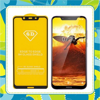 Kính cường lực Nokia 8.1 Full màn hình Full keo tặng keo chống hở mép