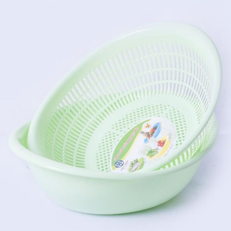 Rổ nhựa 2 lớp đựng rau thực phẩm loại đẹp