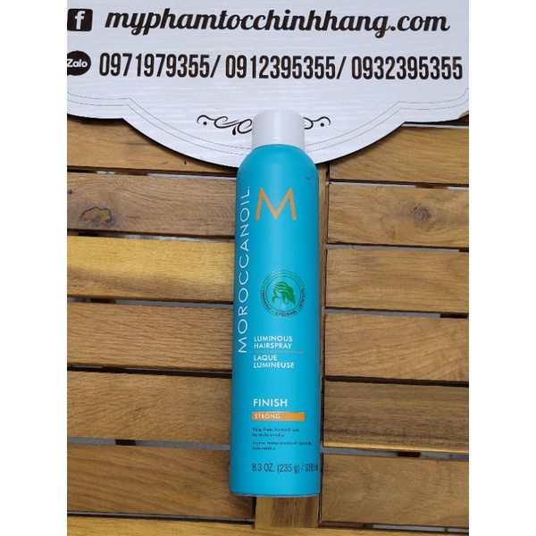 GÔM XỊT GIỮ NẾP MẠNH MOROC FINISH STRONG CỨNG HOẶC EXTRA STRONG SIÊU CỨNG 330ML