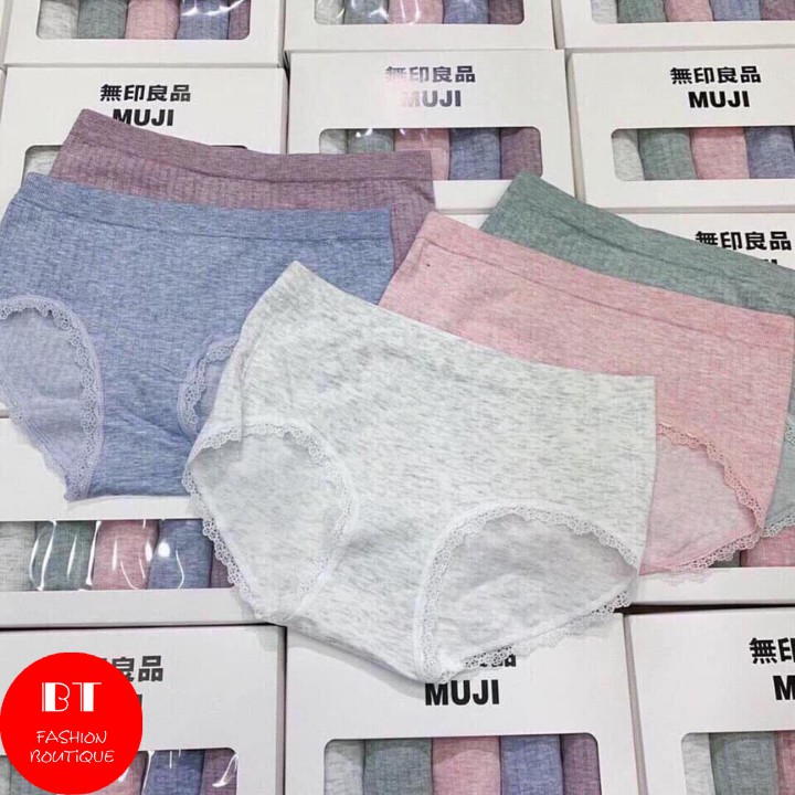 Quần Lót Nữ Kute xuất Nhật MUJI 100% Cotton Sợi Tre Kháng Khuẩn Tốt | BigBuy360 - bigbuy360.vn