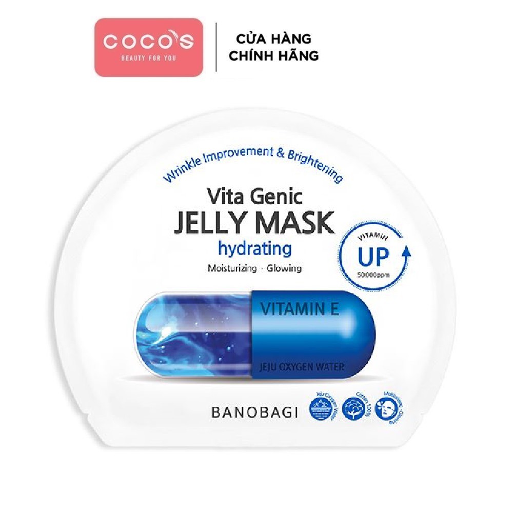 Mặt nạ cấp ẩm Banobagi Vita Genic Hydrating Jelly Mask Vitamin E 30ml - [BANOBAGI XANH BIỂN]