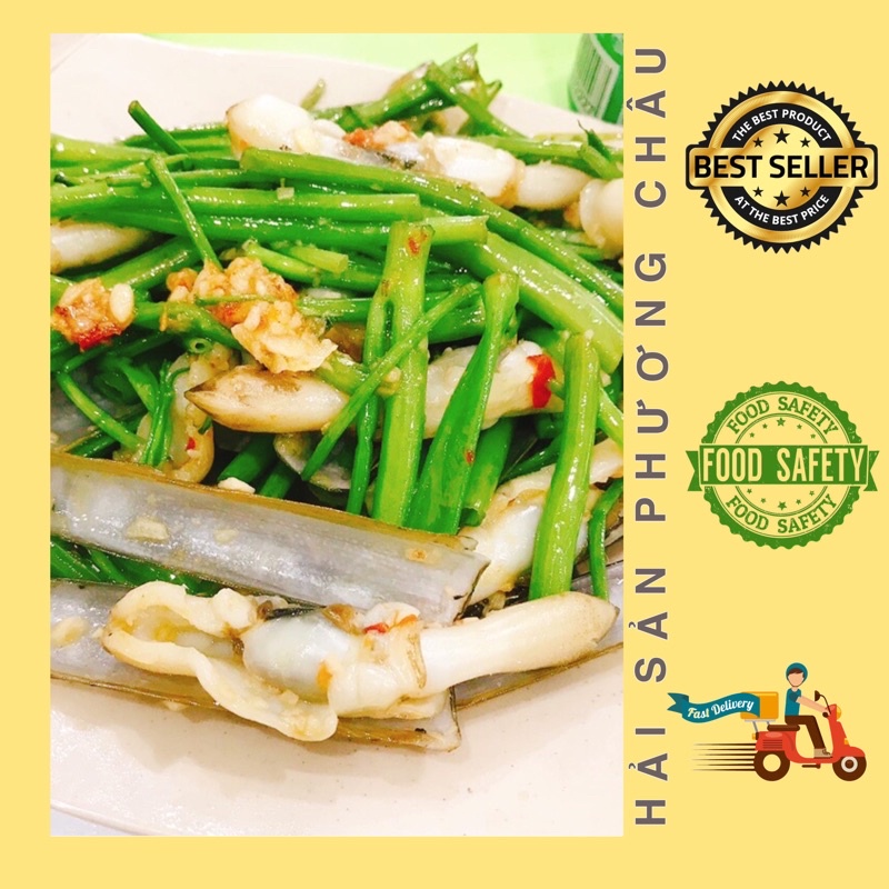 Ruột ốc móng tay lớn làm sạch tươi ngon xào rau muống, xào mì 500g