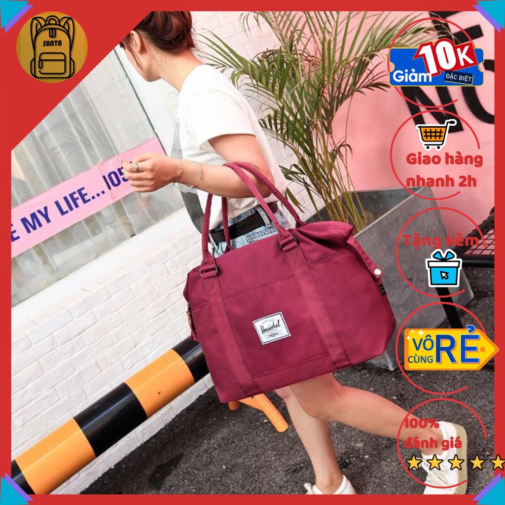 Túi xách du lịch HC thời trang nam nữ đựng quần áo, đồ cá nhân cỡ lớn, vải cao cấp chống nước nhẹ SANTA STORE