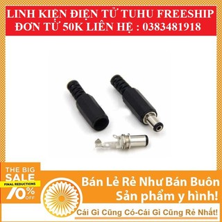 Jack DC 5.5x2.1mm Cái đực