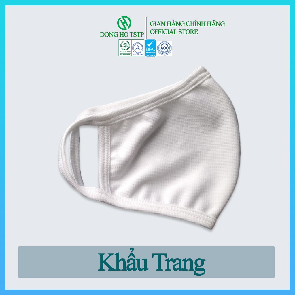 Khẩu Trang Vải kháng khuẩn và khói bụi 3 lớp - hàng xuất khẩu - khẩu trang vải màu trắng