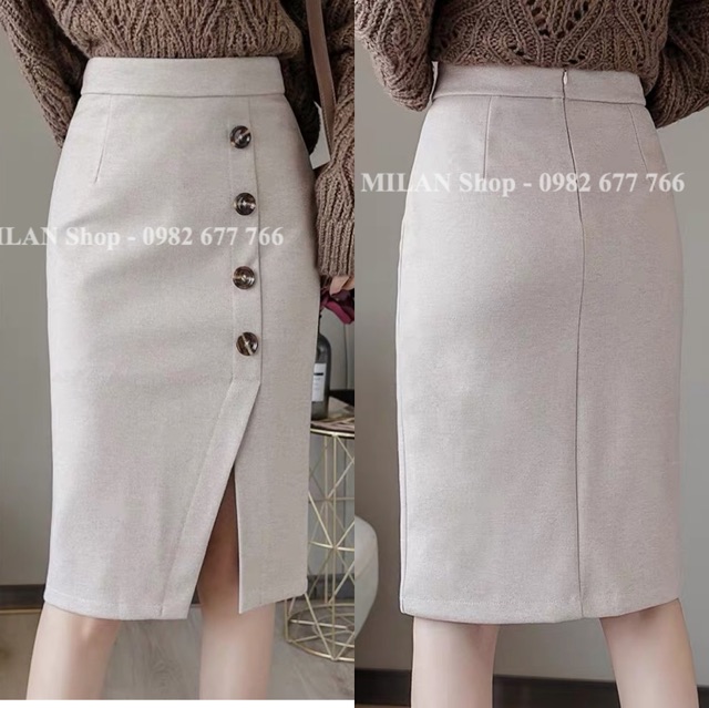 Chân váy dạ dài qua gối kèm đai các kiểu | BigBuy360 - bigbuy360.vn