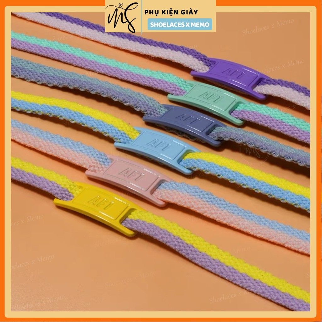 Lacetags Pastel AF1 Khoá Dây Giày Sắc Màu- Phụ kiện dây giày Lacetag &amp; pins