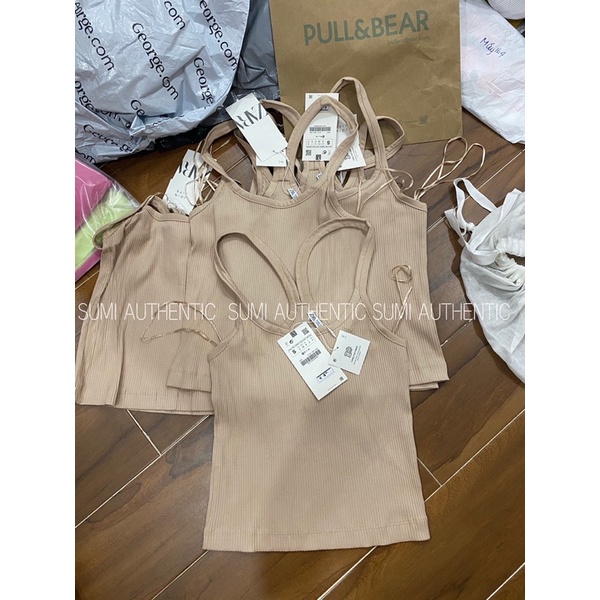 Áo thun 2 dây nữ Zara | Hàng hiệu vợt sale Tây ban Nha